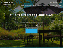 Tablet Screenshot of eastbridgeapts.com